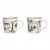 Чаша Mug 450мл два декора